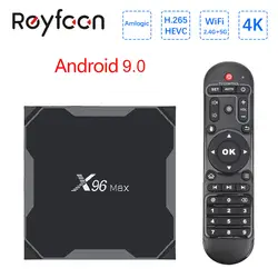 Android 8,1 ТВ коробка X96 Max 4 GB 64 GB Amlogic S905X2 4 ядра 2,4G/5,8 ГГц Wi-Fi 1000 м BT4.1 H.265 4 K HD медиаплеер Smart x96max