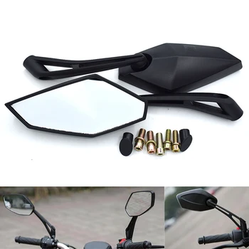 

Black Universal Motorcycle Rear View Side Rearview Mirrors 8mm 10mm For DUCATI Monster 696 796 695 659 796 400 695 620 1100/S