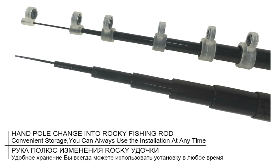 K8356 1 комплект высокоуглеродистая телескопическая ручная Удочка силиконовая Удочка направляющее кольцо 22 шт. Размер 0,9-22 мм рыболовные снасти аксессуары