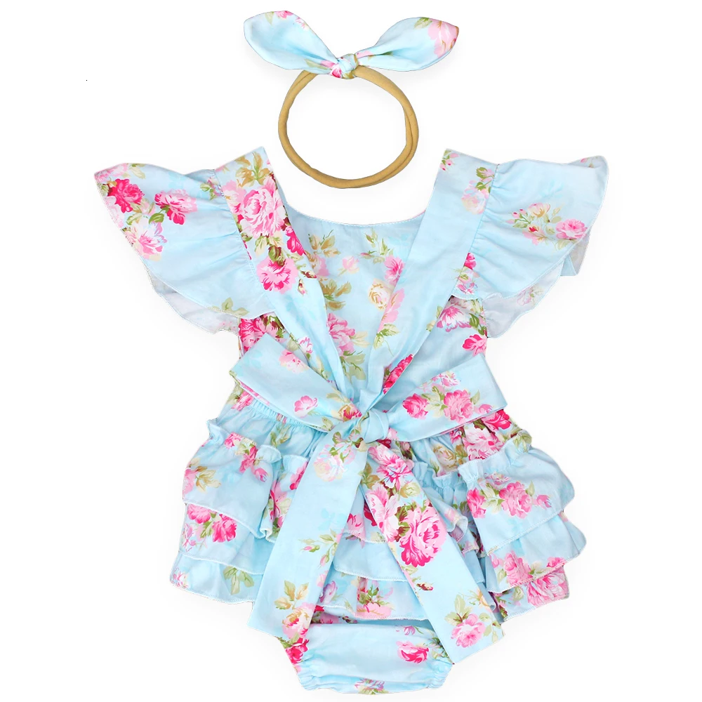 vintage floral romper