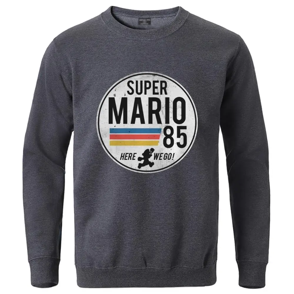 

Super Mario 85 Hoodies Male Fleece Sweatshirts 2020 Autumn Winter Hip Hop Pullover Long Sleeve Crewneck Tracksuits Sportswear