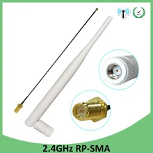 2,4 ГГц WiFi антенна 5dBi антенна RP-SMA Штекерный разъем 2,4 ГГц антенна Wi-Fi маршрутизатор+ 21 см PCI U. FL IPX к SMA штыревой кабель