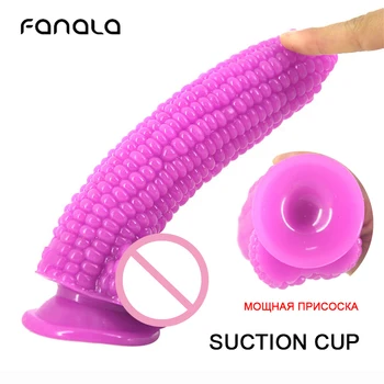 Corn Very Huge Soft Dildo with Suction Cup Penis Dong Dildo Vibrator Adult Sex Toys for Women Gay Masturbation Anal Butt Plug 2