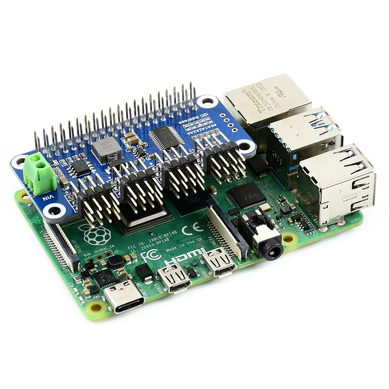 16 ä�� ����� ���� 4 ���� ����̹� ���� Jetson Nano / RPI 3B + / 3B / 2 ��, 12 ��Ʈ �ػ� � �� ����