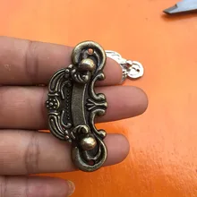 Ручка из цинкового сплава в китайском стиле, винтажный ящик обувного шкафа, маленькая медицинская ручка для шкафа