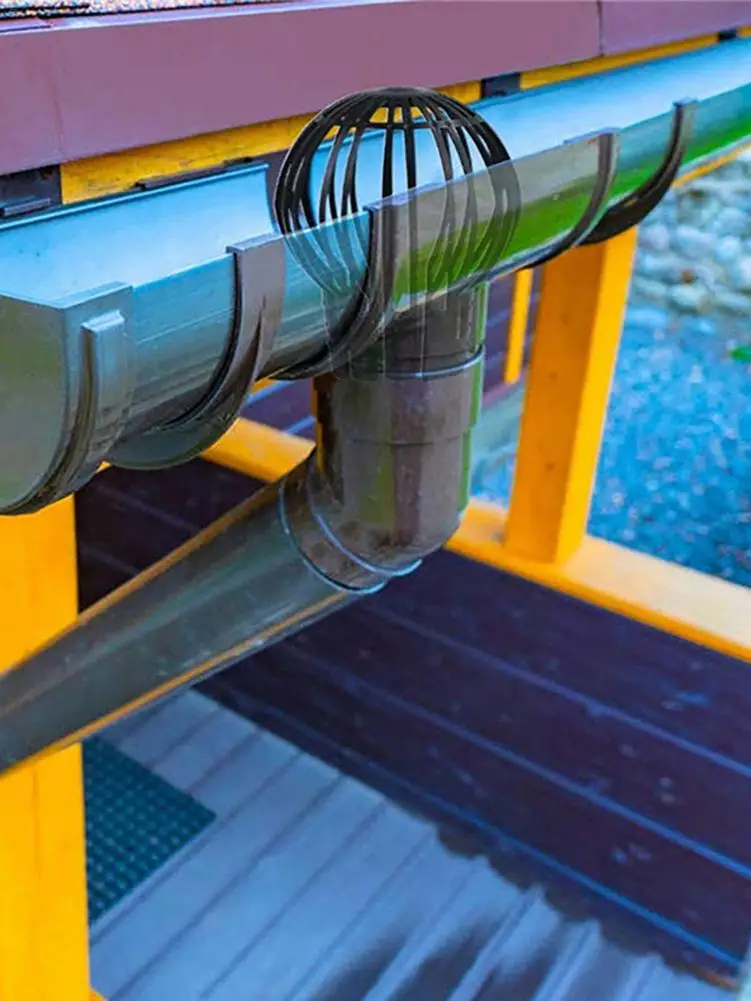 Gutter Guard Downspouts Filter Strainer Preventing Leaf Debris Branches Roof Moss From Clogging The Pipes Gutter Guard Strainer