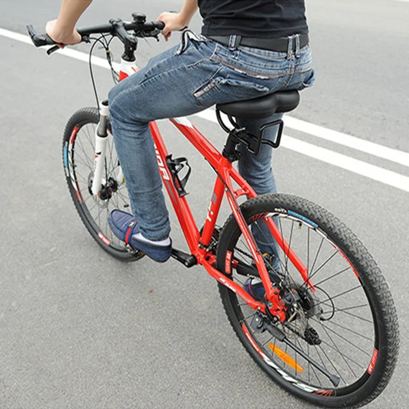 Велосипедное седло ПУ амортизация удобный MTB дорожный велосипедный коврик для сиденья большая площадь Подушка для езды мужские женские аксессуары для велоспорта