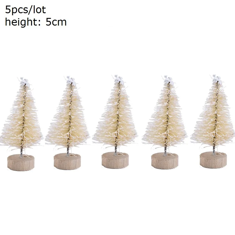 5pcs 5cm B01 5-16 см Многожильная Мини Рождественская елка искусственная сосна елки DIY рождественские фото реквизит на год Рождественская вечеринка украшение стола - Цвет: 5pcs 5cm B01