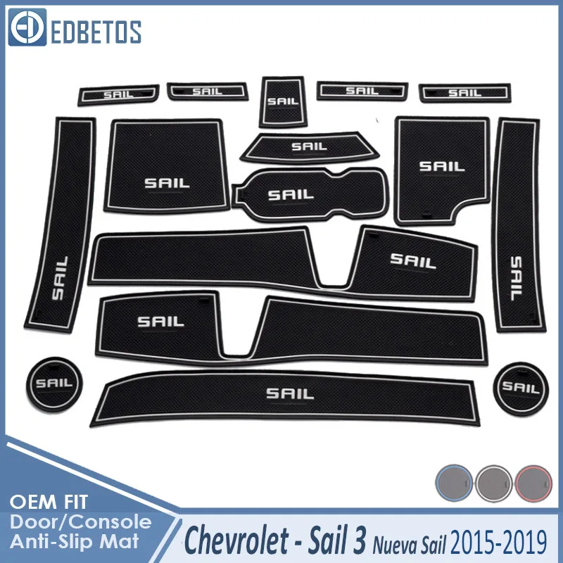 Автомобильный Гаджет коврик для Chevrolet Sail- Nueva Sail 3 Chevy аксессуары гелевая накладка резиновый слот для ворот коврик для чашки Tapis