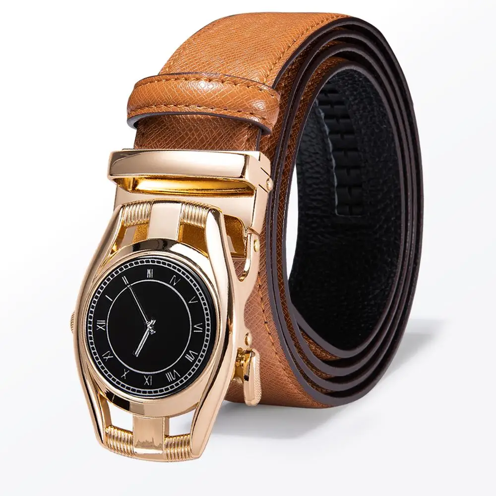 DI 2013 Hi Tie мужские модные стильные автоматические ремни из натуральной кожи для