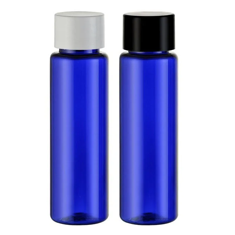 

50 x 30ml Cobalt Blue PET Bottle With Insert 1oz Plastic Cream Bottle Cosmetic Packaging Container