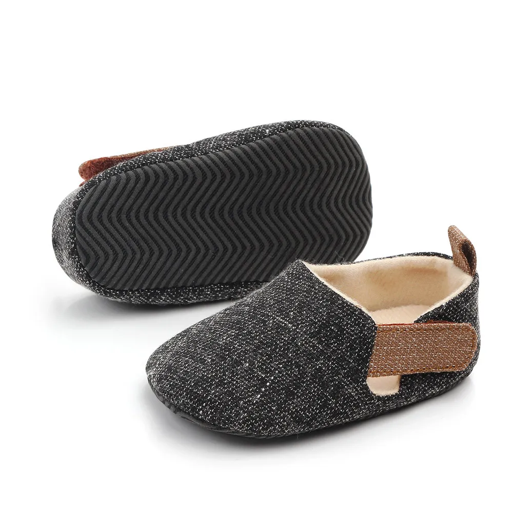 Boy Plaid Shoes Toddler Booties Newborns Sole Classic Floor 0-18 Months Soft Infant Brand Crib First Walkers