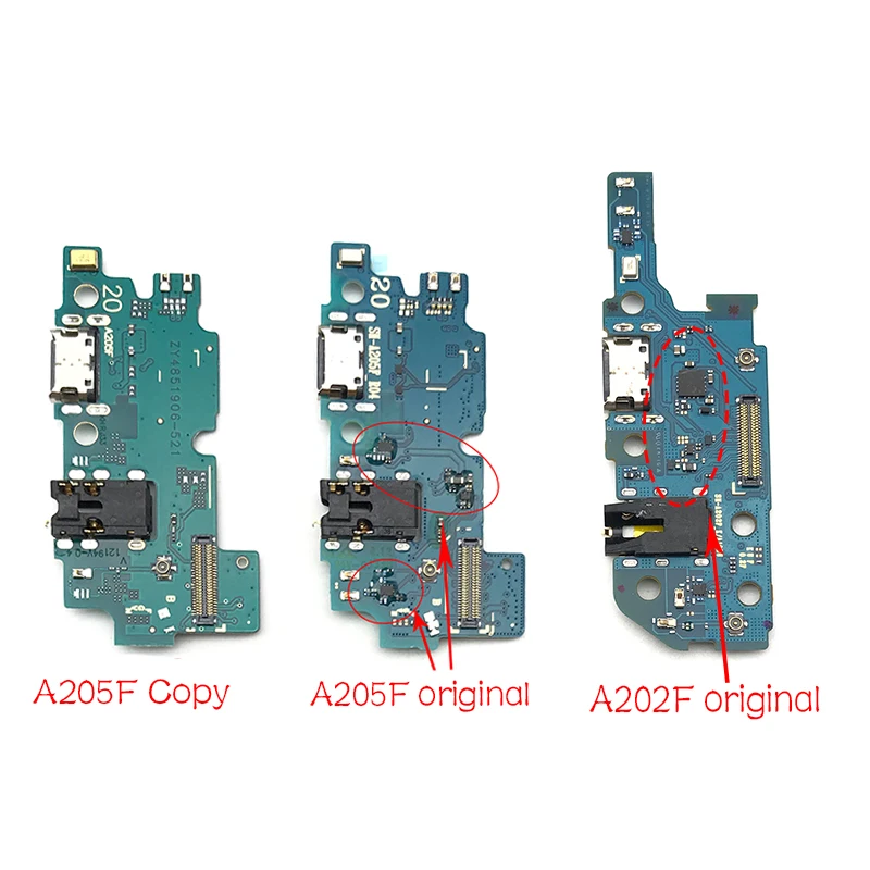 

New USB Port Charger Dock Plug Connector Charging Board FLex Cable For Samsung Galaxy A20 A205F A205 A202F A202 USB Board