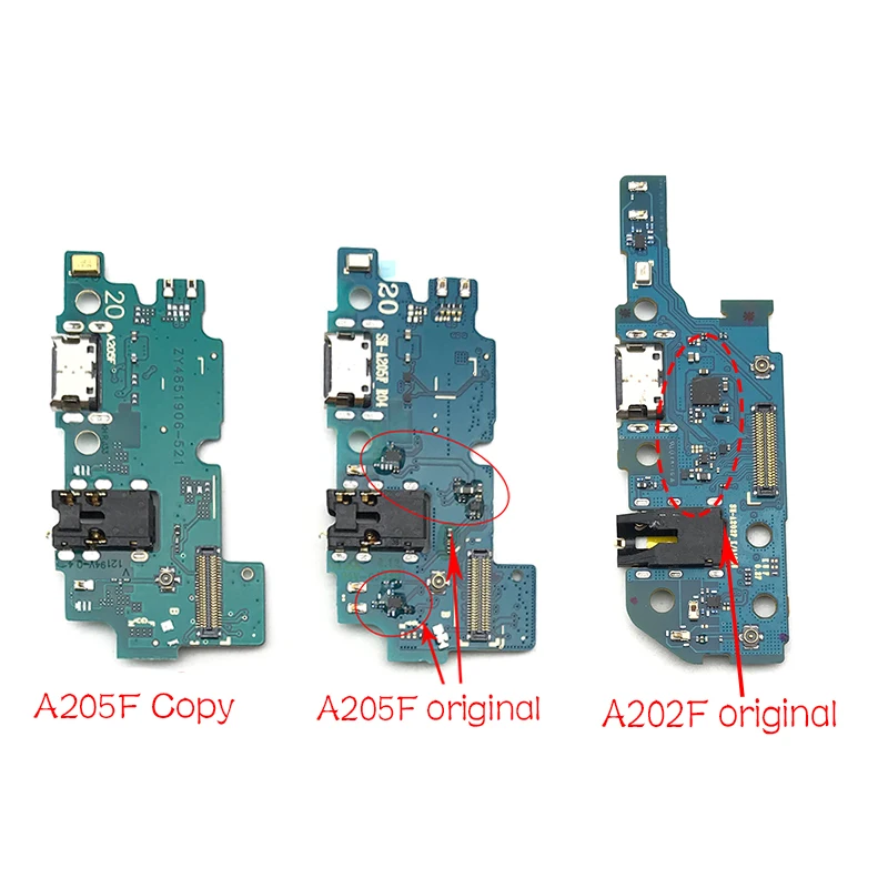 USB порт Зарядное устройство Док-станция разъем зарядная плата гибкий кабель для samsung Galaxy A20 A205F A205 A202F A202 USB плата