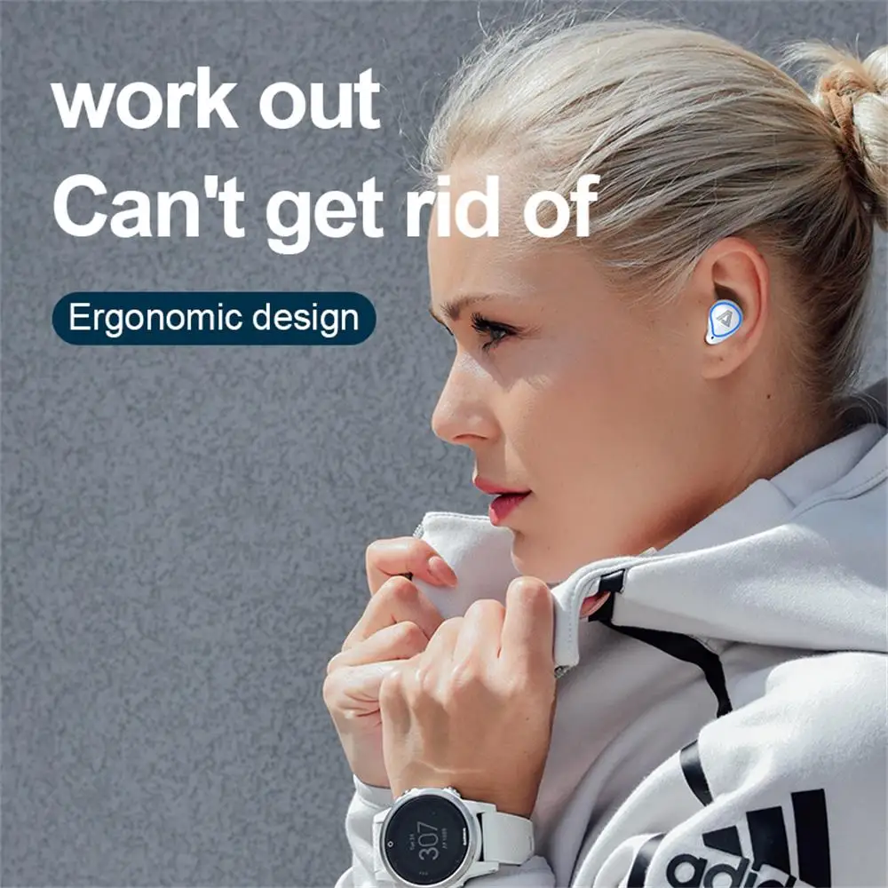 MINI Bluetooth V5 0 Earphones Wireless With Microphone Sports Waterproof Headsets with Charging Box For Android IOS