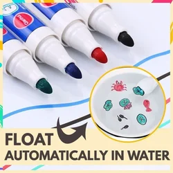 Stylo magique de peinture à l'eau pour tableau blanc, 10 pièces, effaçable à sec, marqueur de tableau blanc, stylo de dessin pour enfants 