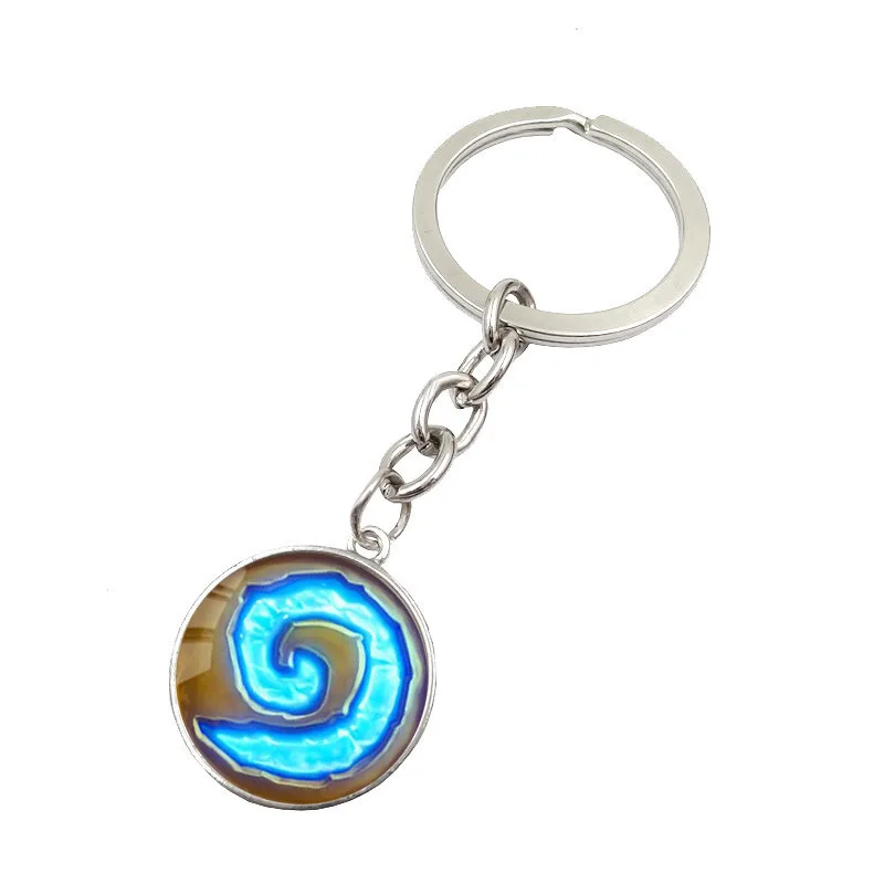 

World of Warcraft Hearthstone Time Gem Metal Key Cap European And American Jewelry Glass Key Cap Hot