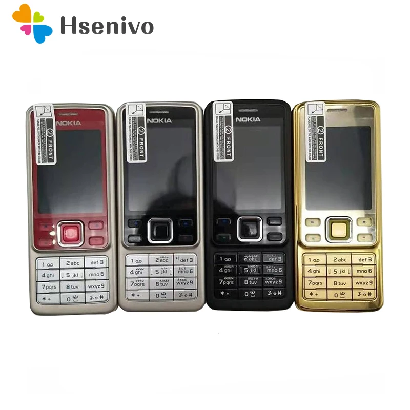 Hot sale~Nokia 6300 100% Original Unlocked Mobile Phone Unlocked 6300 FM MP3 Bluetooth Cellphone One Year Warranty Free shipping