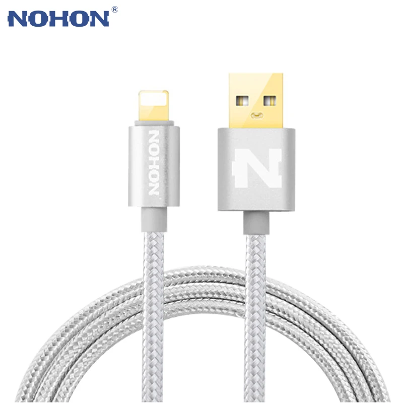 Оригинальный 8 контактный USB кабель NOHON для iPhone 8X7 6 6S Plus 5 5S 5C SE iOS 10 9 iPad iPod кабели