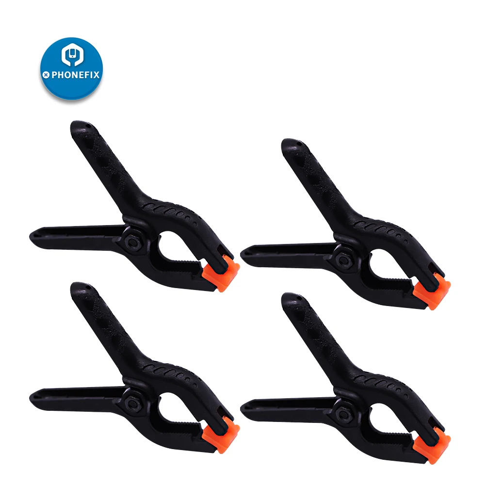 4pcs Plastic Clip Fixture LCD Screen Repair Fastening Clamp For iPhone iPad Samsung Tablet Phone Screen Repair Adjustable Clamps