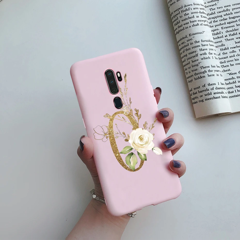 For Oppo A9 A5 2020 Case Cover Shockproof Cute Letters Soft Silicone Phone Case For Oppo A9 A5 OppoA9 OppoA5 A 9 2020 Cases 6.5" casing oppo Cases For OPPO