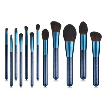 

12Pcs Soft Hair Makeup Brushes Set Sapphire Powder Foundation Blending Eye Shadow Lip Cosmetic Beauty Brush Pincel Maquiagem