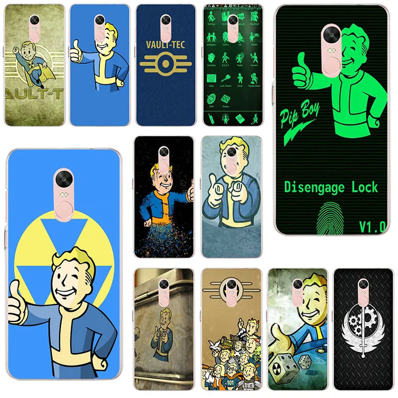 

Fallout Vegas Pip Phonecases Vault Boy Soft TPU Phone Cases for Xiaomi Redmi Mi Note 4X 2 3 3S 4A 5 6 5S 5X 5A 6X Pro Plus Shell