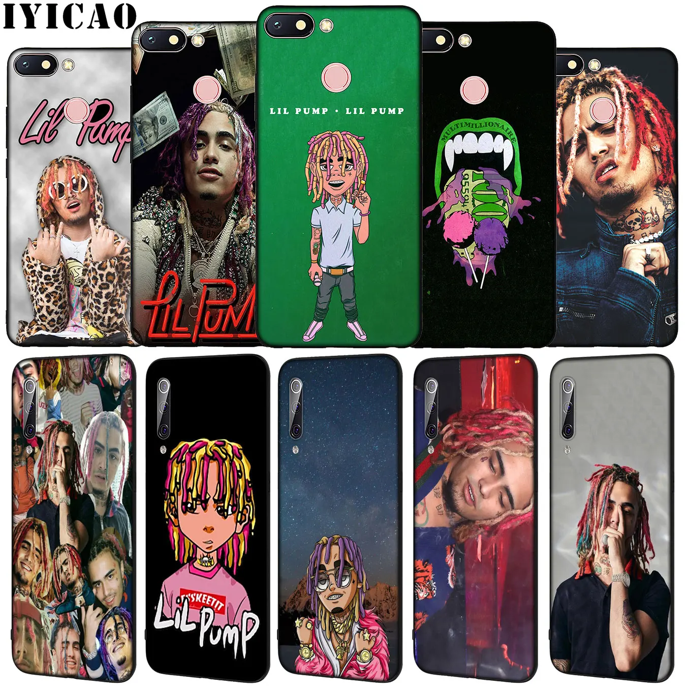 IYICAO Lil Pump cool Soft Silicone Phone Case for Xiaomi Redmi Note 8 8T 8A 7 7A 6 6A 5 5A GO S2 K30 K20 Pro Cover | Мобильные