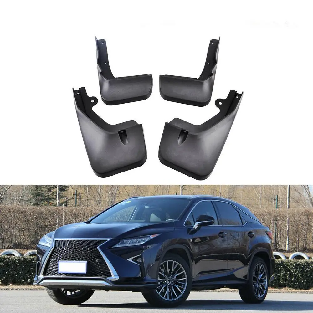 

4pcs/set Mud Flaps Mud Guards Fit FOR 2016-2019 Lexus RX350 RX450h Front Rear Mud Flap Mudguards