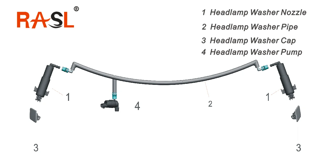 Высокое качество 1 год гарантии сопло омывателя фар для hyundai Santa FE 2012-OEM 98671-2W000 98672-2W000