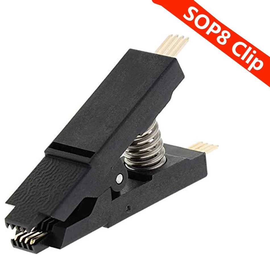 SOIC8/SOP8 Flash Chip IC черный зажим для тестирования BIOS/24/25/93 программатор Adpter (SOP8