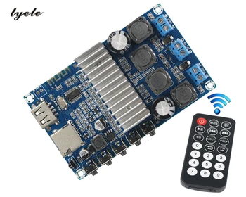 

TPA3116 Bluetooth 4.2 amplifier board Bluetooth call audio reception U disk TF card playback FM radio tone EQ decoding TPA3116