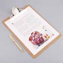 Портативный А4/А5 деревянная доска для письма с зажимом для бумаги с зажимом для батареек для офиса, школы, канцелярские принадлежности 11UB