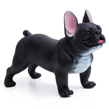 

Nordic Style Bulldog Decoration Simulation Dog Statue Window Photography Props Living Room Desktop Home Decor