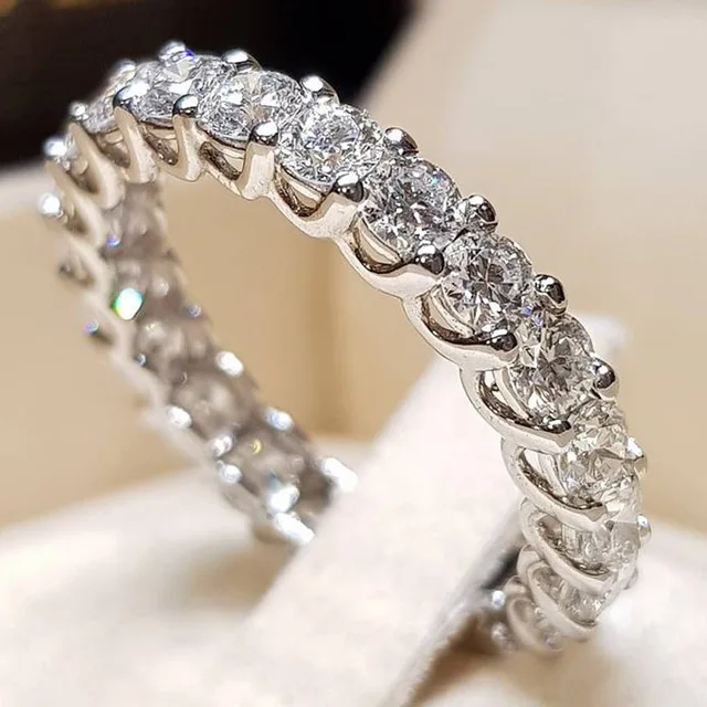 2Pcs Bridal Set Elegant rings Chetaxpress