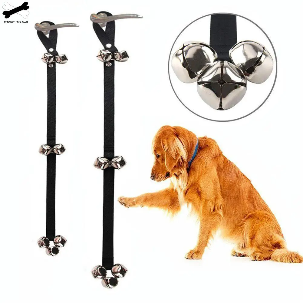 Pet Dog Training Dogs Doorbell Adjustable Rope Housetraining Communicate Alarm Clicker Training For Small Medium Large Pet Dog-0