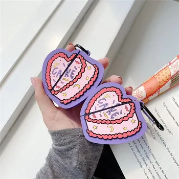 

Soft Silicone Apple Airpods Pro 3D Cake Case for Airpods 1/2 Case Earphone Headphone Protective Cover Case for Airpods Pro Case