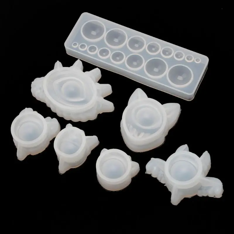 Большая упаковка DIY смолы кулон от сглаза силиконовые формы комплект украшений инструменты DIY ручной работы кристалл УФ эпоксидная смола, форма