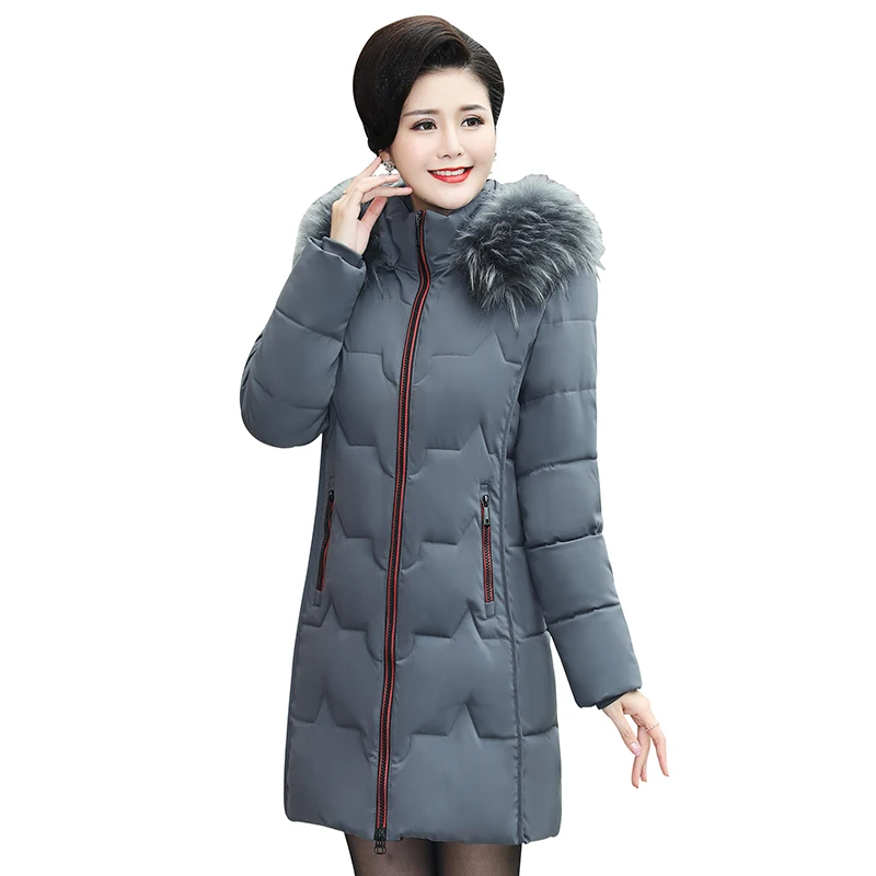 ##BUY Female Jacket Fur collar Winter Jacket Women 2019 Warm Thicken Hood Winter Coat Women #039;s Cotton Down Parka Plus Size
