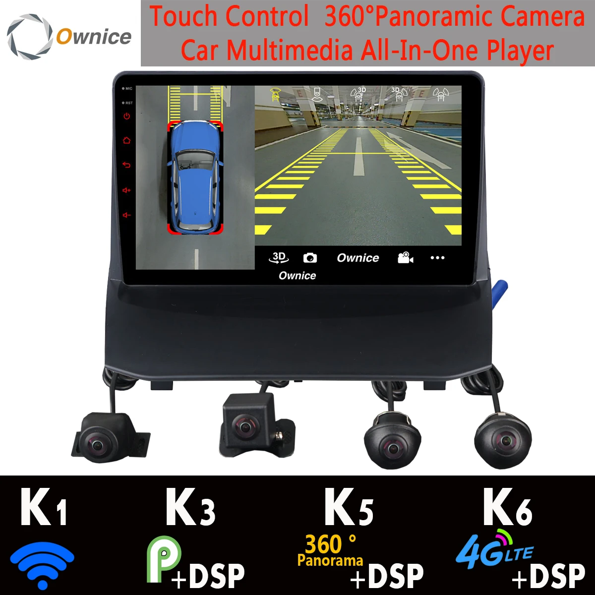 Perfect 360°4×DVR Camera 4G SIM Android 9.0 8Core 4+64G SPDIF DSP CarPlay Car Multimedia GPS Radio Player for Ford Fiesta 6 Mk 2009-2018 0