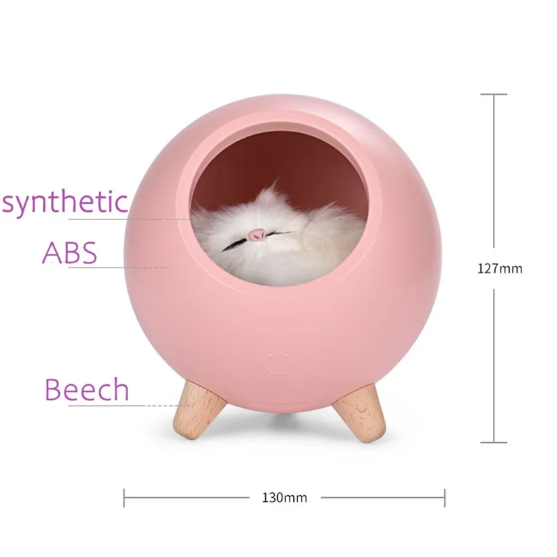 bionic cat умное затемнение, атмосферная лампа для гостиной, спальни, декоративная лампа, светодиодный светильник для кошки, USB сенсорный Ночной светильник, модный