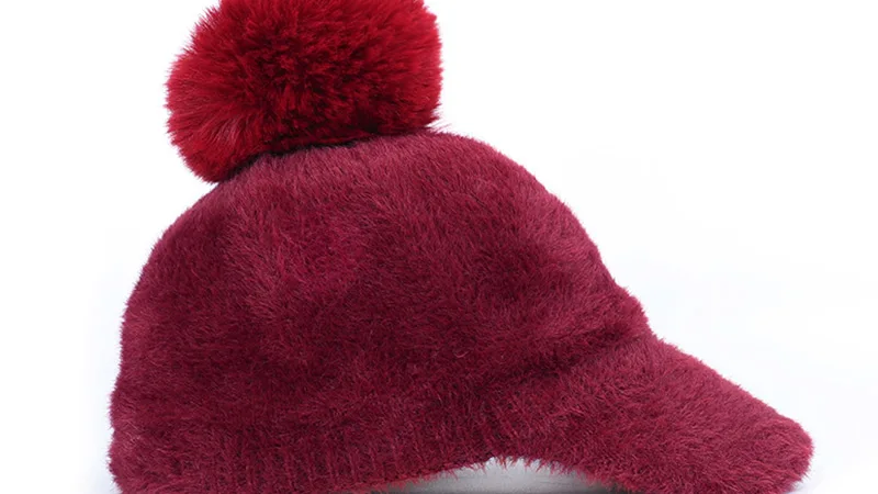 Зимняя помпоновая шапочка, зимние женские вязаные шапки, теплая утепленная шапка, мягкая шапка, лыжная вязаная шапочка с помпоном, унисекс
