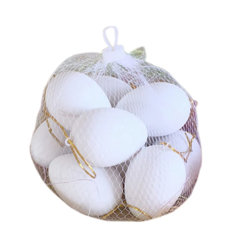 10pcs A5 -7cm 10-20 шт пасхальные цветные искусственные яйца DIY граффити окрашенное имитационное яйцо игрушка пластиковые искусственные Обучающие гусиные яйца - Цвет: 10pcs A5 -7cm
