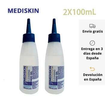 

MEDISKIN Hand Sanitizing Gel 2 Bottles of 100ml with 70% Alcohol
