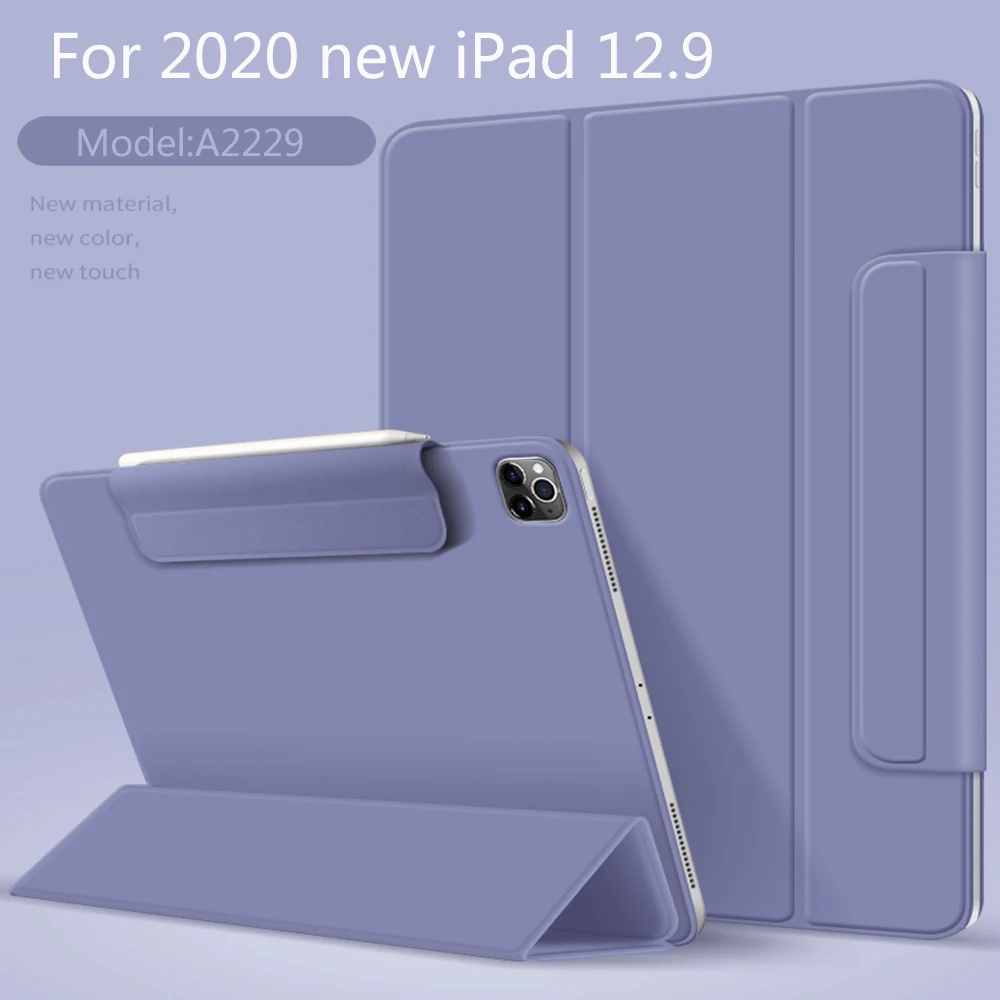 Capa Inteligente Tri-fold para Ipad Pro Protetor Traseiro Ímã Clipe de Fivela 12.9 ° 12.9 ° 12.9 2023 2023