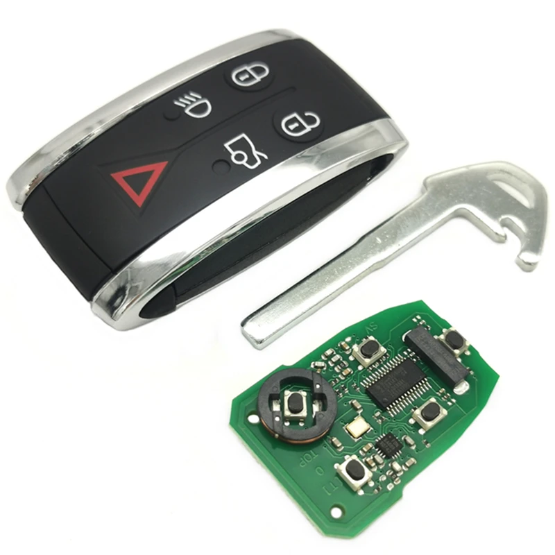 DATONG WORLD CAR REMOTE KEY FOR JAGUAR XF XFR XK XKR 2009-2013 FCCID KR55WK49244 PCF7953A 315/434 MHZ AUTO SMART KEYLESS ENTRY