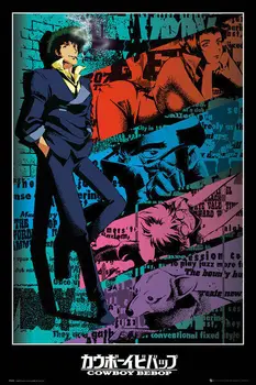 

COWBOY BEBOP SPIKE 16 Wall Sticker Silk Poster Art Light Canvas Home Decoration