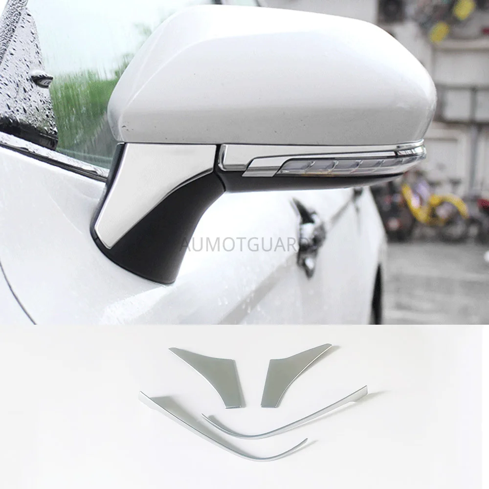 

Stainless Steel Rear View Side Mirror Trim Molding Cover Garnish For Toyota Camry Avalon 2018 2019 2020 Accessories Car-Styling