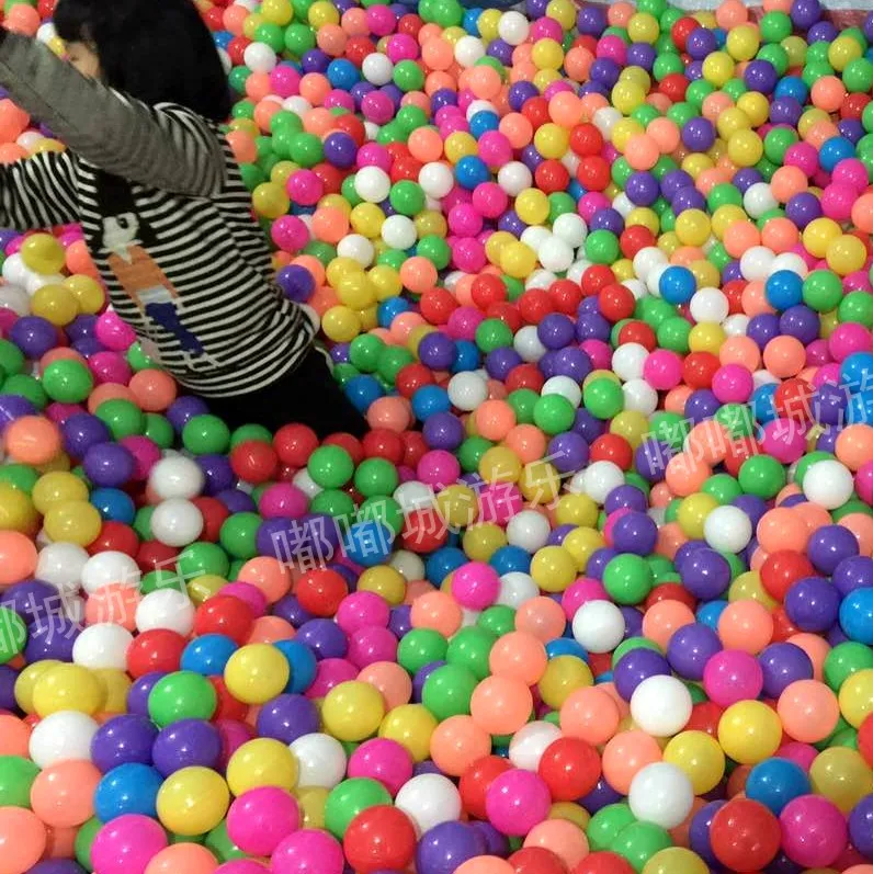 Зеленый шар пластиковый бассейн морской мяч унисекс игрушка парк развлечений цветные шары океан мяч