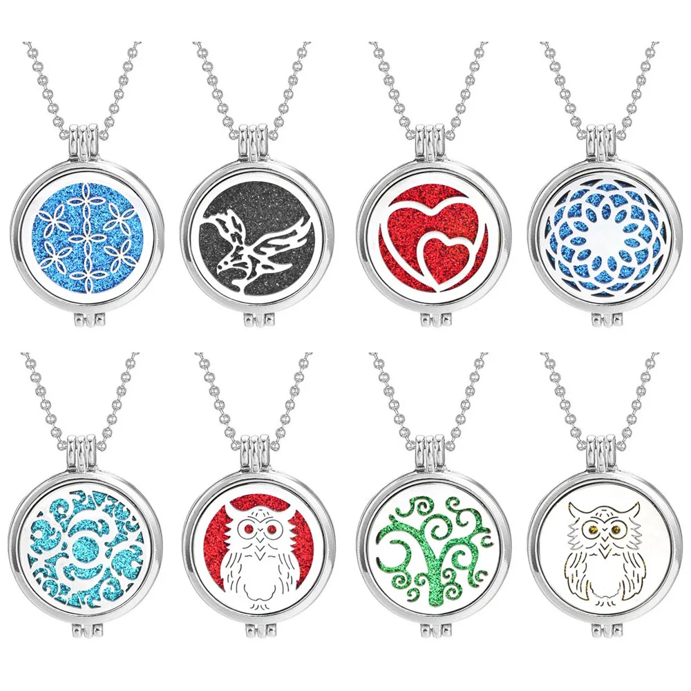 Aromatherapy Jewelry Necklace Essential Oil Diffuser Perfume Aroma